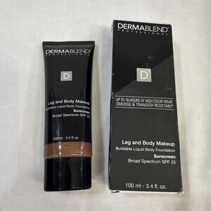 Dermablend Leg & Body Makeup Foundation 25 SPF 3.4fl Deep 85N EXP 08/26